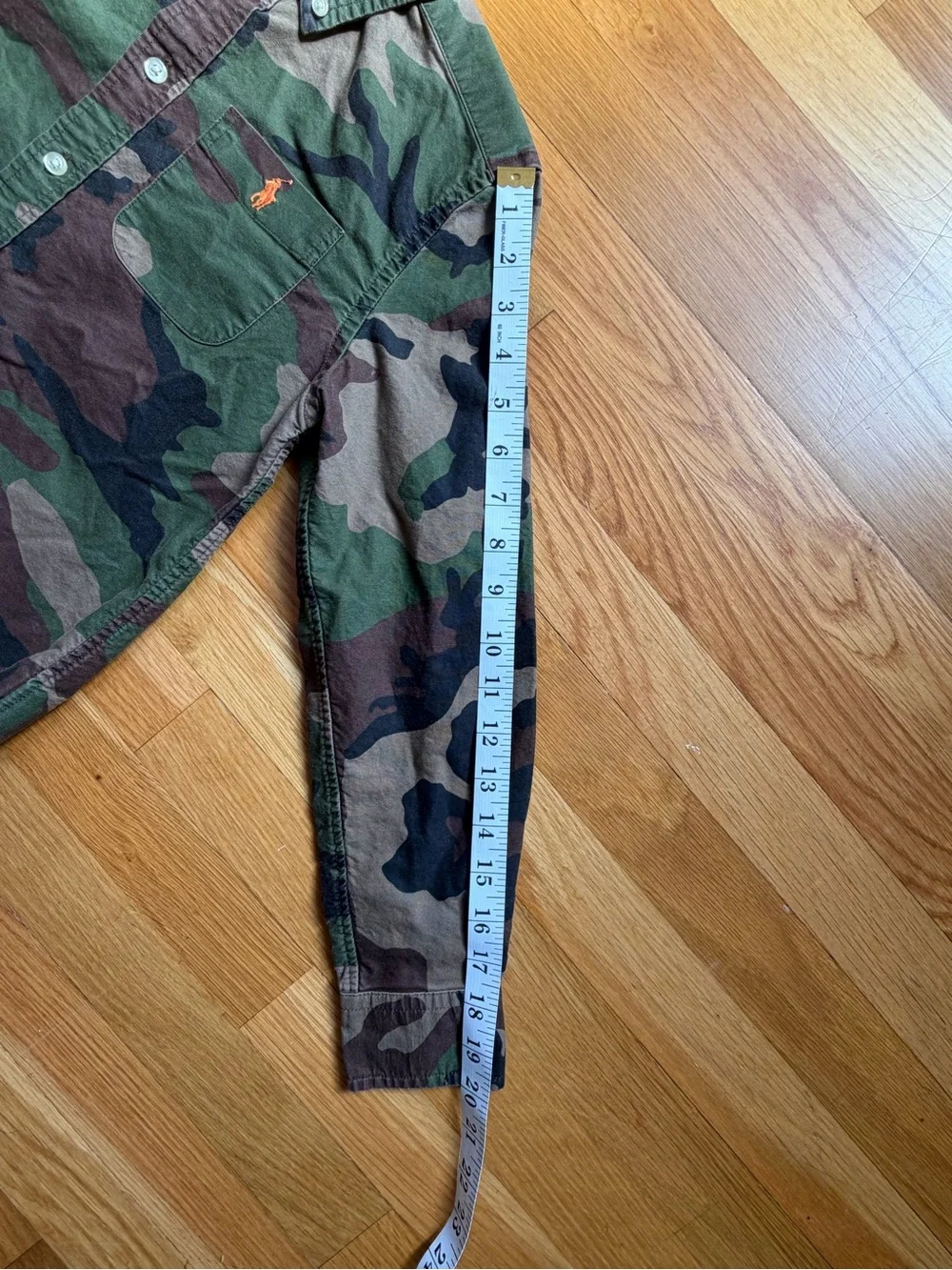 Polo Ralph Lauren Classic Fit Camouflage Oxford Long-Sleeve Kids Medium 10-12